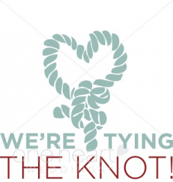 Tying The Knot Clipart | Wedding Letters and Word Art