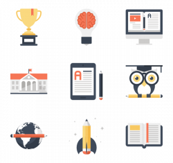 21 knowledge and education icon packs - Vector icon packs - SVG, PSD ...