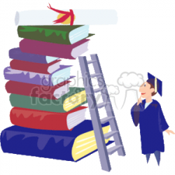 ladder of knowledge clipart. Royalty-free clipart # 139437
