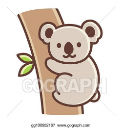Vector Stock - Cute cartoon koala. Clipart Illustration ...