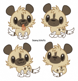 Chibi African Wild Dog by Daieny on DeviantArt