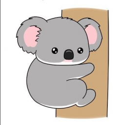 How to draw a cute cartoon koala by How2DrawAnimals. #koala ...
