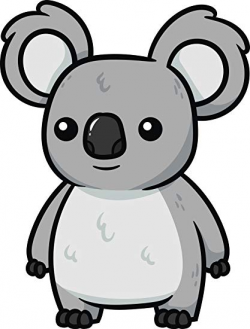 Amazon.com: Adorable Wild Grey Australian Koala Bear Clipart ...