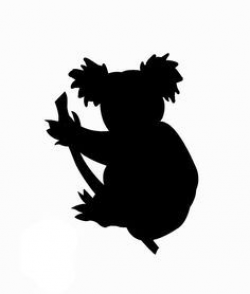 Image result for koala silhouette clipart black and white ...