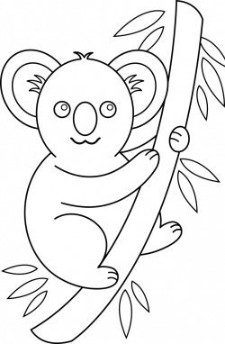 Koala Clip Art Coloring Pages Coloring Page For Kids | Kids Coloring