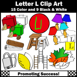 Alphabet Letter L Clipart, Beginning Letter Sounds SPS