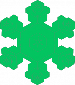 Green Snowflake Clip Art at Clker.com - vector clip art online ...