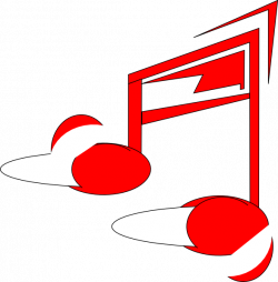 Red Music Note Clip Art at Clker.com - vector clip art online ...