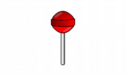 Clipart - Red lollipop