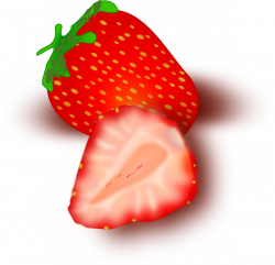Strawberry Slice Clip Art at Clker.com - vector clip art online ...