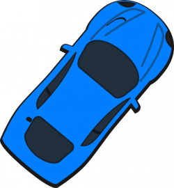 Blue Car - Top View - 50 Clip Art at Clker.com - vector clip art ...