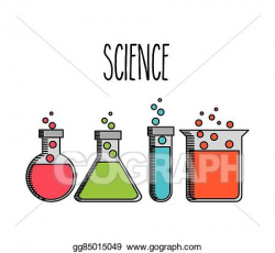 Vector Art - Science lab design . Clipart Drawing gg85015049 ...