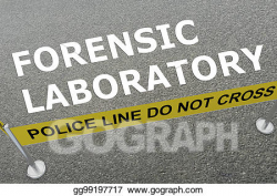 Clipart - Forensic laboratory concept. Stock Illustration ...