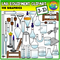 Lab Equipment Clipart (3 Dimensional)
