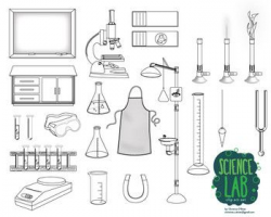 Science Lab Tools Clip Art Set | Science Graphics for ...