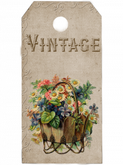 Vintage Burlap Lace and Lavender: Free Vintage Spring Floral Hang ...