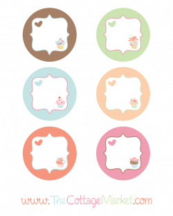 The Graphic of the Day Free Adorable Cupcake tags or Labels - The ...