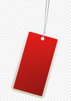 Label Paper Clip art - Red Label PNG Clipart Image