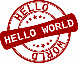 Clipart - Label Hello World