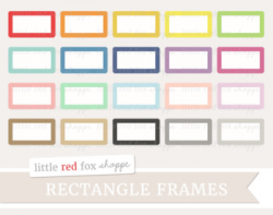 Rounded Rectangle Frame Clipart; Box, Square, Label, Element