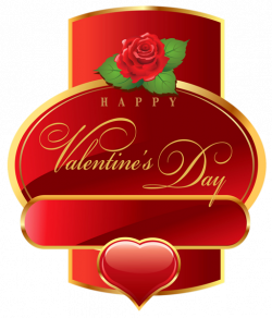 Happy Valentines Day Label PNG Clipart Picture | VALENTINE LOVE by ...