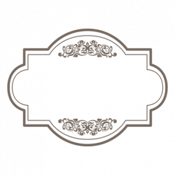 Square round floral frame - Transparent PNG & SVG vector