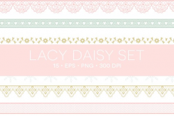 15 Lace Clipart EPS & PNG ~ Illustrations ~ Creative Market