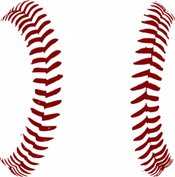 Red Softball Laces Only Clip Art at Clker.com - vector clip art ...