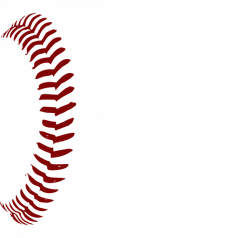 Red Softball Laces 1 Clip Art at Clker.com - vector clip art online ...