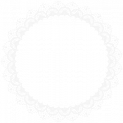 circle round white whitelace lace circleframe frame bor...