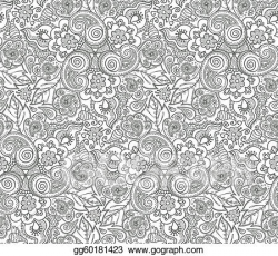 Vector Illustration - Seamless lace pattern. EPS Clipart ...