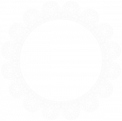 circle round white whitelace lace circleframe frame bor...