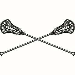 Lacrosse Logo 2 Sticks Crossed Equipment Field Sports Game