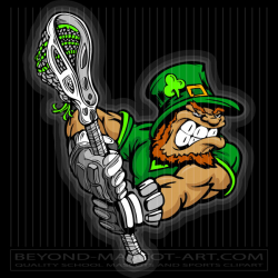 Leprechaun Lacrosse Clipart