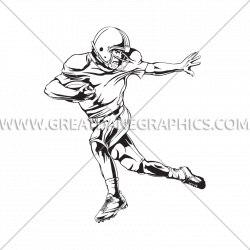 Football Classic Pose | Production Ready Artwork for T-Shirt Printing
