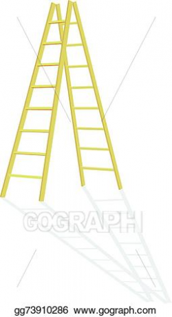 Vector Illustration - Wood step-ladder. EPS Clipart ...