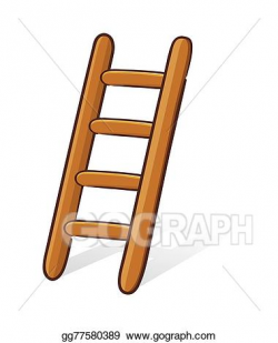 Vector Stock - Wooden ladder. Clipart Illustration gg77580389 - GoGraph