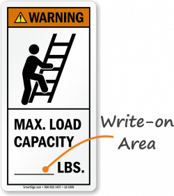 Ladder Safety and Warning Labels | Affordable yet durable