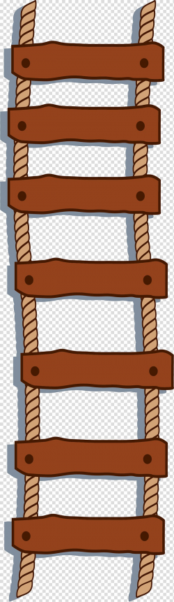 Beige and brown rope ladder illustration, Ladder Stairs ...