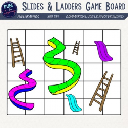 Slides & Ladders Gameboard Clipart