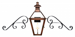 Pebble Hill Gas or Electric Copper Lantern - French Market Lanterns