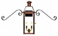 Oakley Gas or Electric Copper Lantern - French Market Lanterns