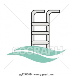 EPS Illustration - Pool ladder icon. Vector Clipart ...