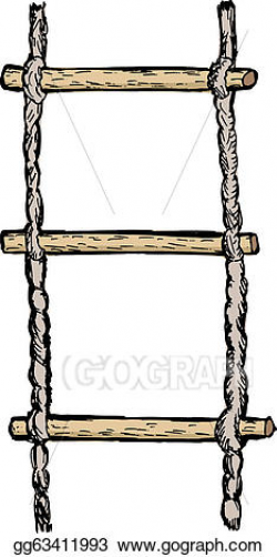 Vector Art - Rope-ladder. Clipart Drawing gg63411993 - GoGraph