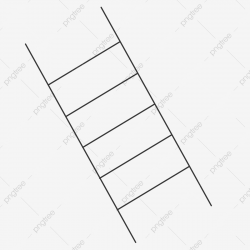 Black Minimalist Simple Ladder, Black, Simple, Simple PNG ...