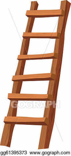 Vector Illustration - Wooden ladder. EPS Clipart gg61395373 ...