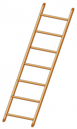 Ladder Royalty-free Drawing Clip art - Yellow wooden ladder 646*1082 ...