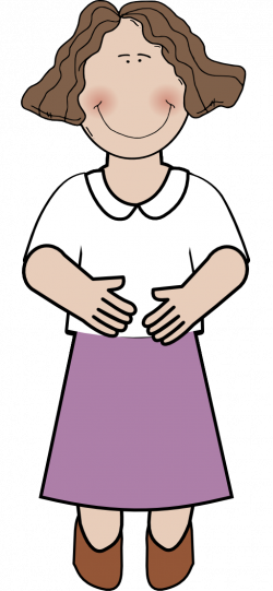 Adult Woman Waving Clipart