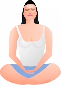 Lady In Meditation Clipart | i2Clipart - Royalty Free Public Domain ...