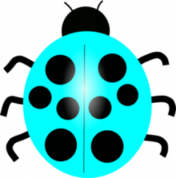 Blue Ladybug | Light Blue Ladybug clip art - vector clip art ...